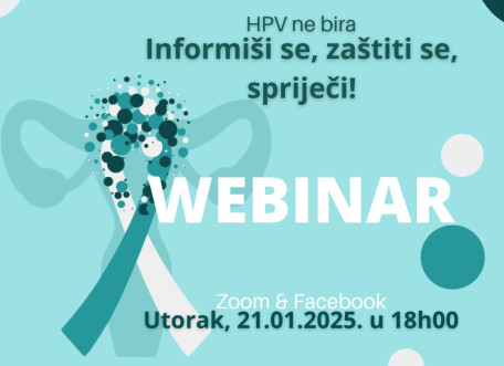 Sedmica borbe protiv karcinoma grlića materice: HPV ne bira – informiši se, zaštiti se, spriječi!
